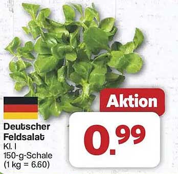 Deutscher Feldsalat Kl. I 150-g-Schale