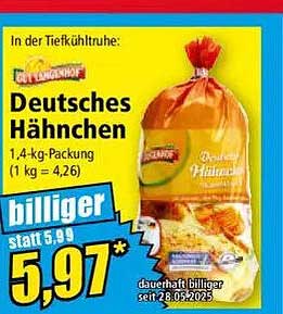 Deutsches Hähnchen 1,4-kg-Packung