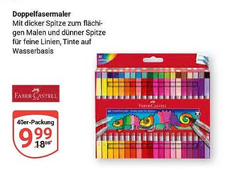 Doppelfasermaler - 40er-Packung