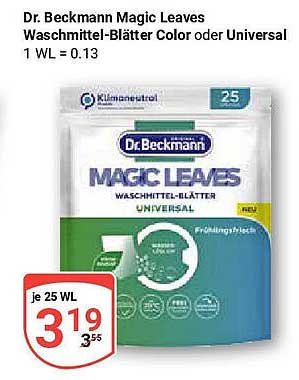 Dr. Beckmann Magic Leaves Waschmittel-Blätter Color oder Universal