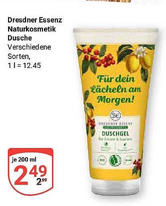 Dresdner Essenz Naturkosmetik Dusche