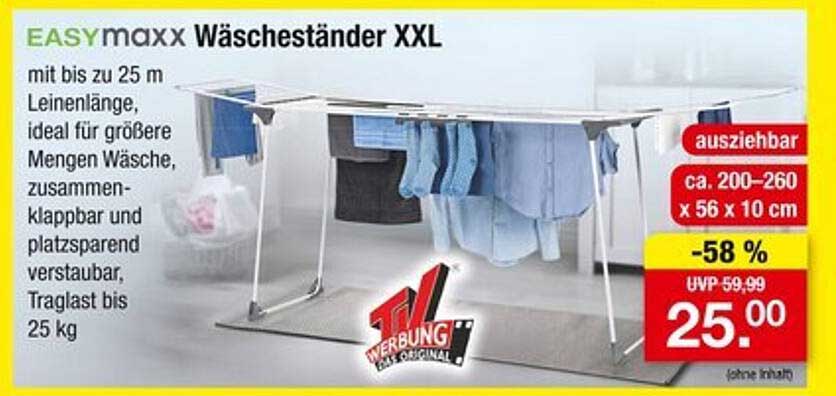 EASYmaxx Wäscheständer XXL