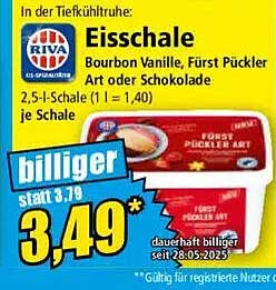 Eisschale Bourbon Vanille, Fürst Pückler Art oder Schokolade