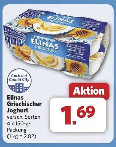Elinas Griechischer Joghurt 4 x 150-g-Packung