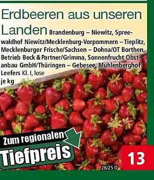 Erdbeeren aus unseren Ländern