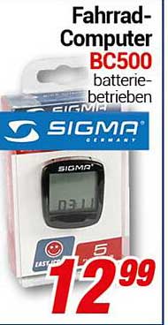 Fahrrad-Computer BC500 - batterie-betrieben