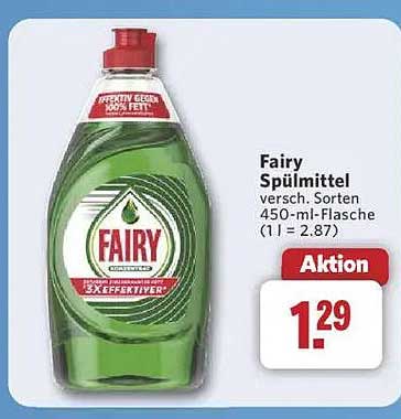 Fairy Spülmittel, verschiedene Sorten, 450-ml-Flasche