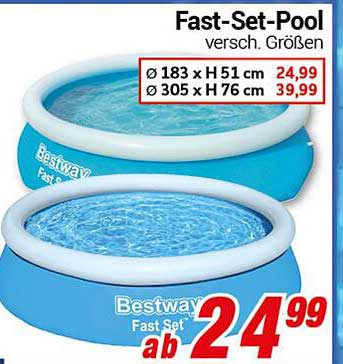 Fast-Set-Pool Bestway in verschiedenen Größen