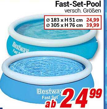 Fast-Set-Pool - verschiedene Größen