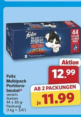 Felix Multipack Portionsbeutel 44 x 85 g