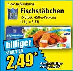 Fischstäbchen von Frior - 15 Stück, 450-g-Packung
