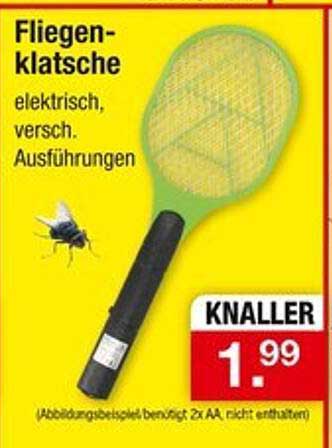 Fliegenklatsche elektrisch, verschiedene Ausführungen