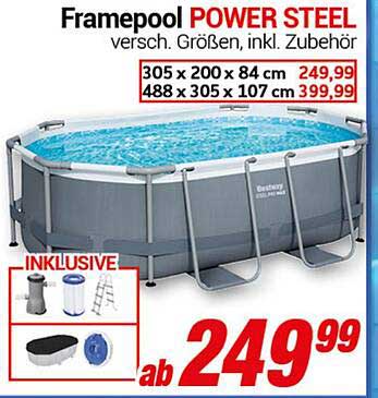 Framepool POWER STEEL von Bestway – ab 249,99 €!