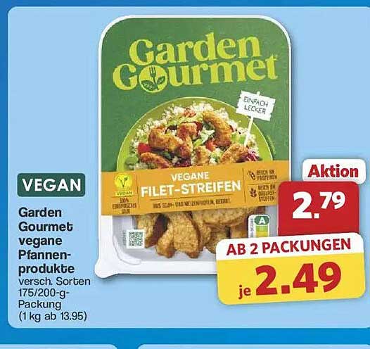 Garden Gourmet vegane Filet-Streifen