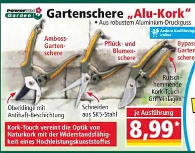 Gartenschere „Alu-Kork“