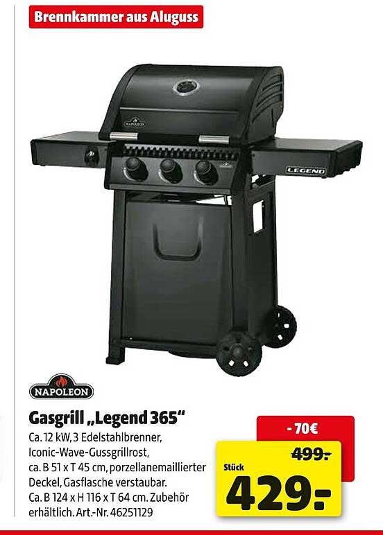 Gasgrill „Legend 365“
