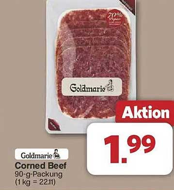 Goldmarie Corned Beef 90-g-Packung