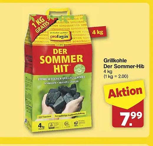 Grillkohle Der Sommer-Hit 4 kg