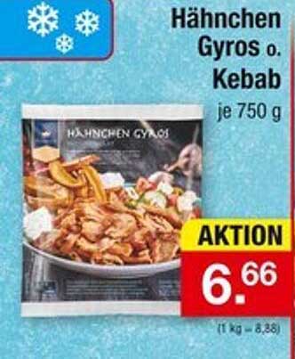 Hähnchen Gyros o. Kebab je 750 g