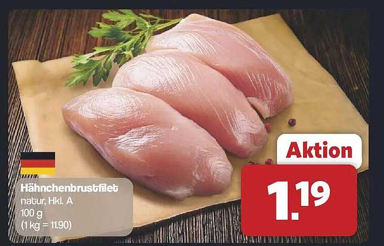 Hähnchenbrustfilet natur, Hkl. A