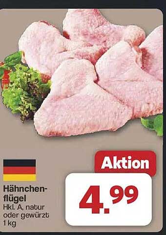 Hähnchenflügel Hk1 A, natur oder gewürzt, 1 kg