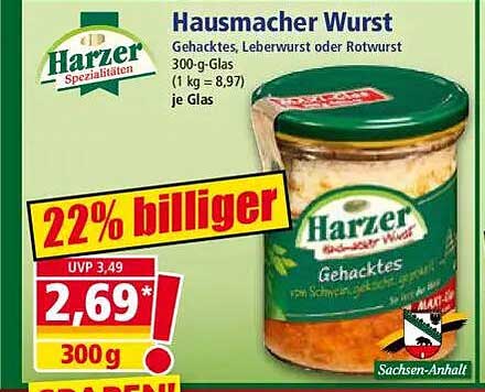 Hausmacher Wurst - Gehacktes, Leberwurst oder Rotwurst
