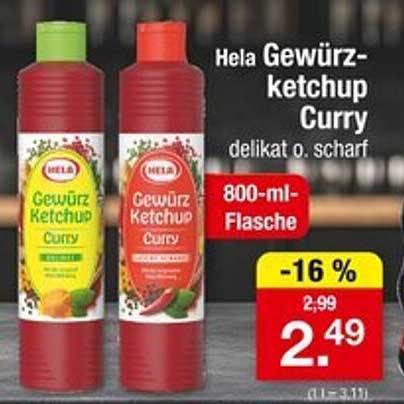 Hela Gewürzketchup Curry - delikat o. scharf