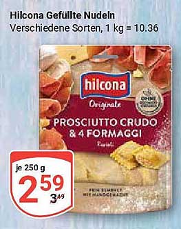 Hilcona Gefüllte Nudeln - Prosciutto Crudo & 4 Formaggi