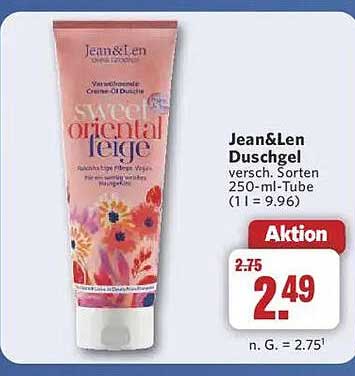 Jean&Len Duschgel verschiedene Sorten 250-ml-Tube