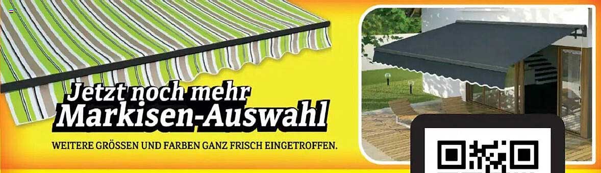 Jetzt noch mehr Markisen-Auswahl – weitere Größen und Farben ganz frisch eingetroffen!