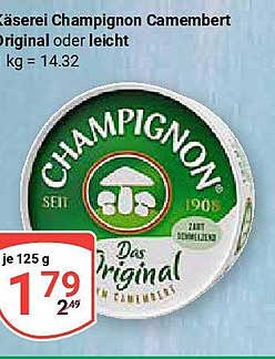 Käserei Champignon Camembert Original oder leicht