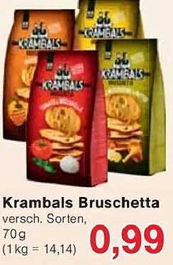 Krambals Bruschetta - verschiedene Sorten, 70 g