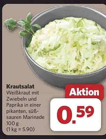 Krautsalat - Weißkraut mit Zwiebeln und Paprika in einer pikanten, süß-sauren Marinade