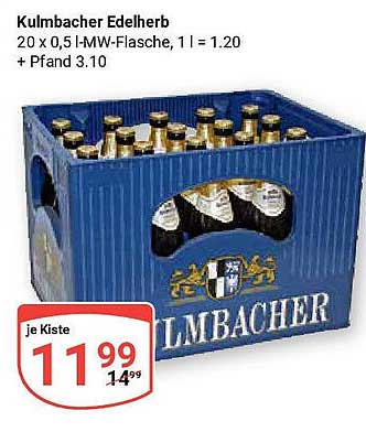 Kulmbacher Edelherb - 20 x 0,5 l-MW-Flasche