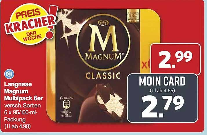Langnese Magnum Multipack 6er - verschiedene Sorten