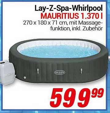 Lay-Z-Spa-Whirlpool MAURITIUS 1.370 l