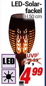 LED-Solarfackel H 50 cm