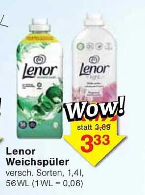 Lenor Weichspüler - verschiedene Sorten 1,4 l