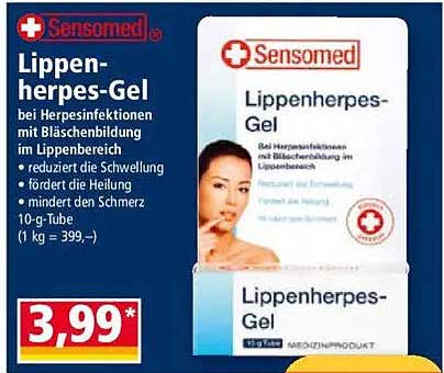 Lippenherpes-Gel von Sensomed