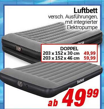 Luftbett mit integrierter Elektropumpe - verschiedene Ausführungen