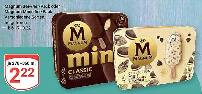 Magnum Mini 6er-Pack oder Magnum 3er-/4er-Pack