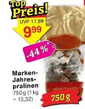 Marken-Jahrespralinen 750 g