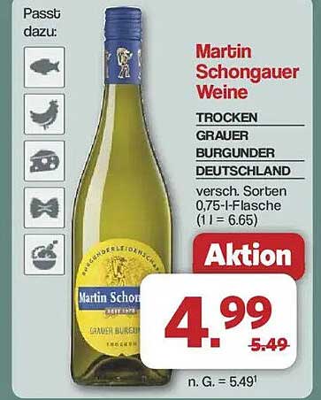 Martin Schongauer Weine - Trocken Grauer Burgunder 0,75 l