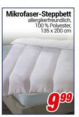Mikrofaser-Steppbett