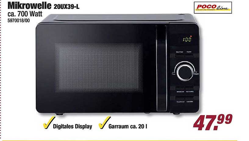Mikrowelle 20UX39-L ca. 700 Watt