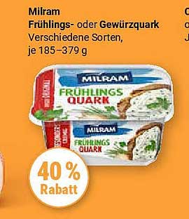 Milram Frühlings- oder Gewürzquark, verschiedene Sorten, je 185–379 g