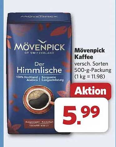 Mövenpick Kaffee Der Himmlische 500-g-Packung