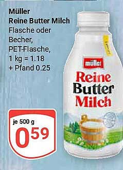 Müller Reine Butter Milch 500 g