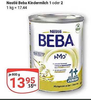 Nestlé Beba Kindermilch 1 oder 2