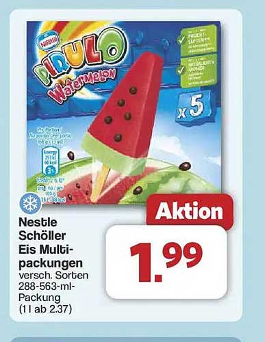 Nestlé Schöller Eis Multi-Packungen - Wetterfrische Erfrischung!